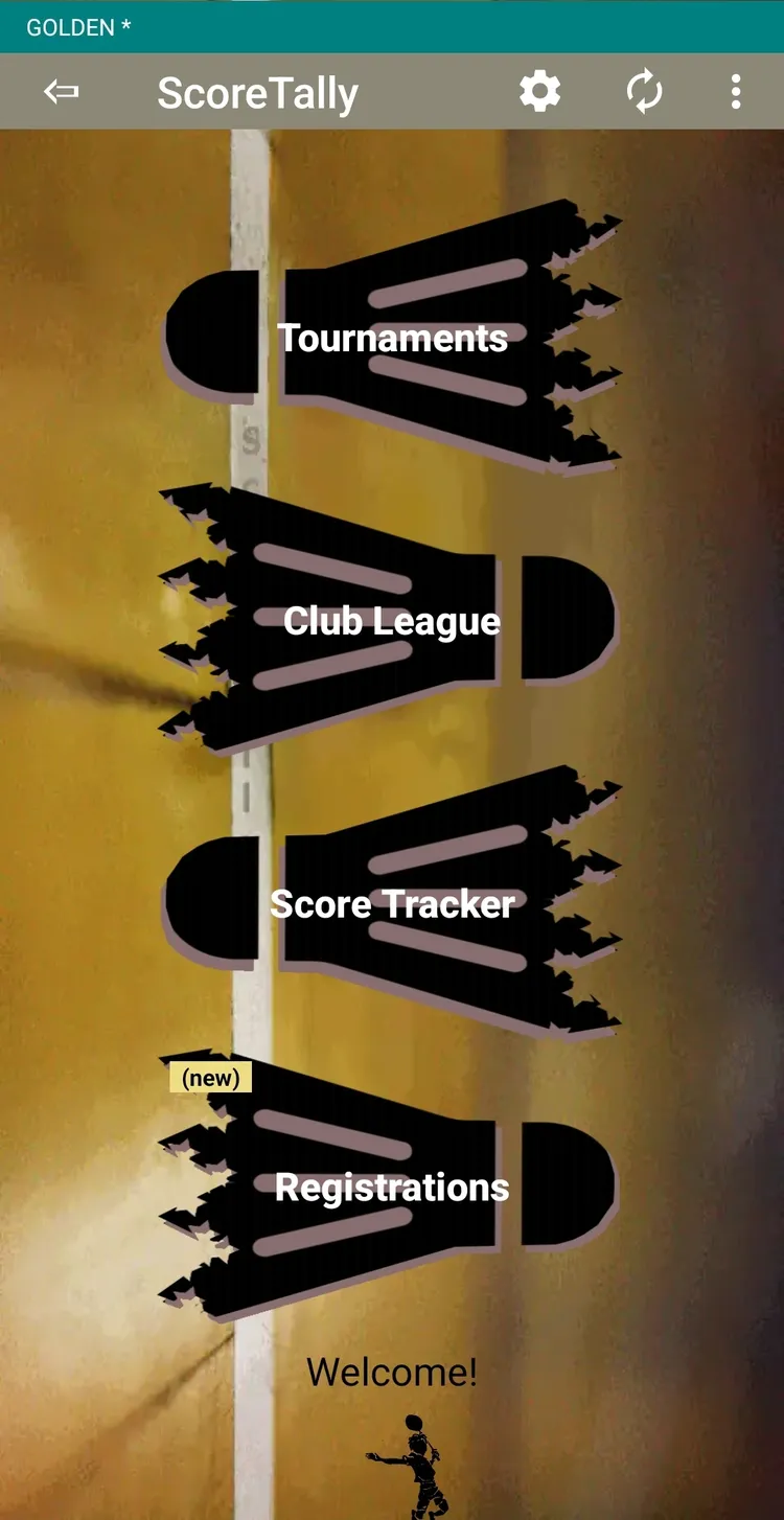 ScoreTally main menu